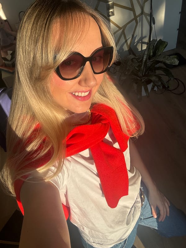 Woman takes selfies indoors in Carnikava, Latvia