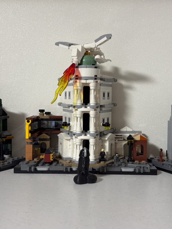 LEGO builds and decorative details from a Kyiv interior