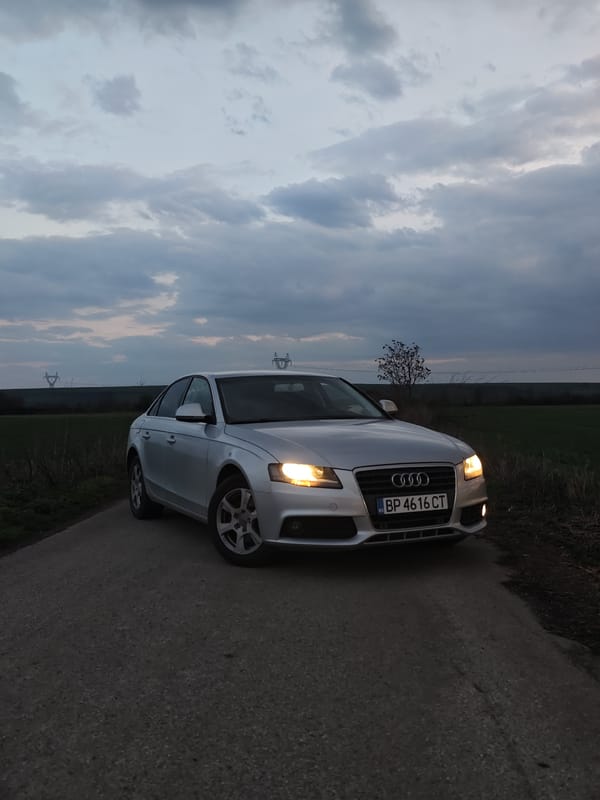 Silver Audi observed on rural road in Bulgarian village