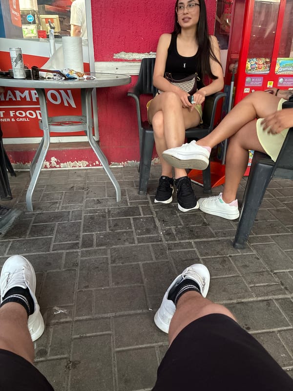 Outdoor dining scene captured in Burgas, Bulgaria restaurant