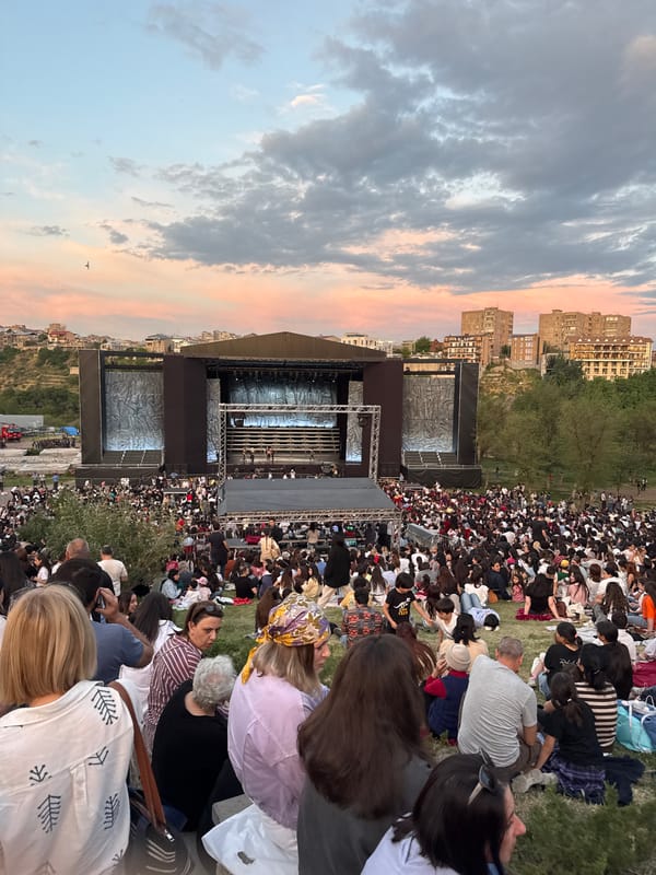 Large outdoor cultural performance draws crowds to Yerevan's Cascade Complex