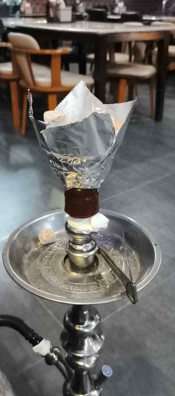 Hookah spotted at Bangkok cafe lounge