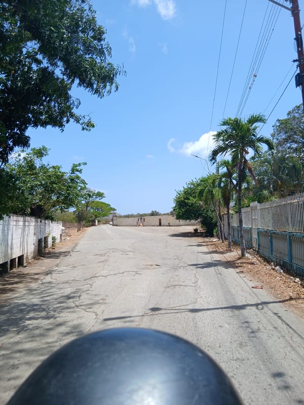 Street scene documented in Santa Ana, Venezuela