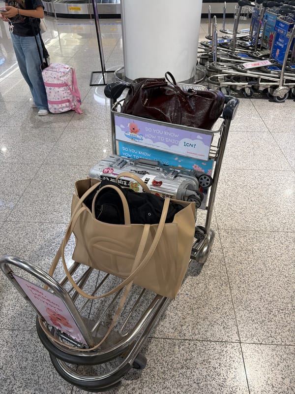 Morning airport scenes documented at Incheon International