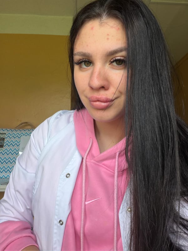 Lab coat, pink peonies, and selfies in rural Russia