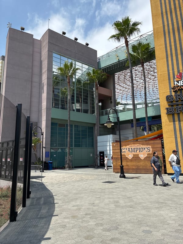 Around Universal Studios Hollywood and CityWalk, summer evening