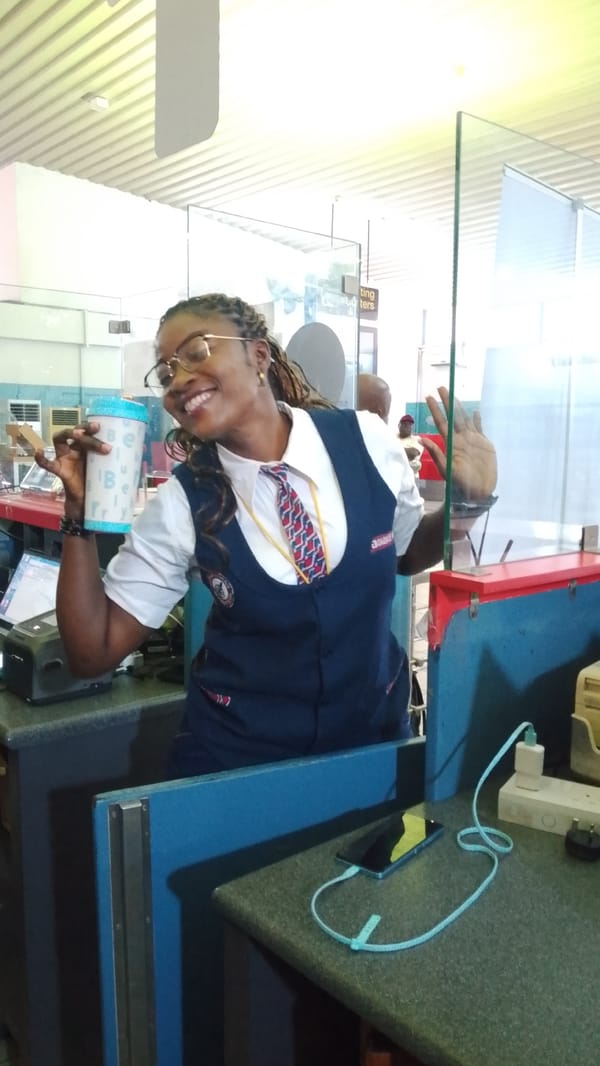 Early morning activity at Orerokpe's Air Peace terminal