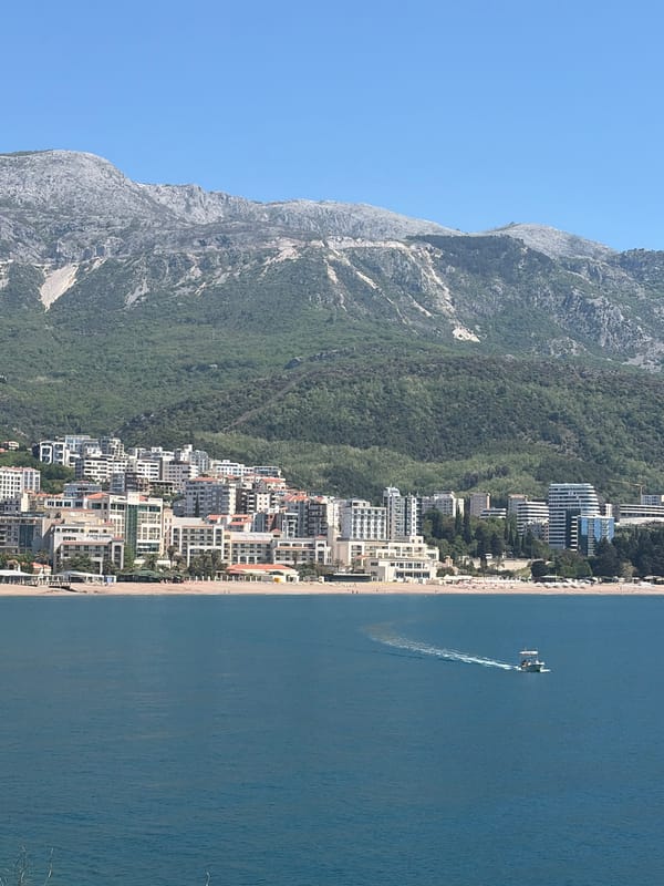 Morning coastal views captured around Budva, Montenegro waterfront
