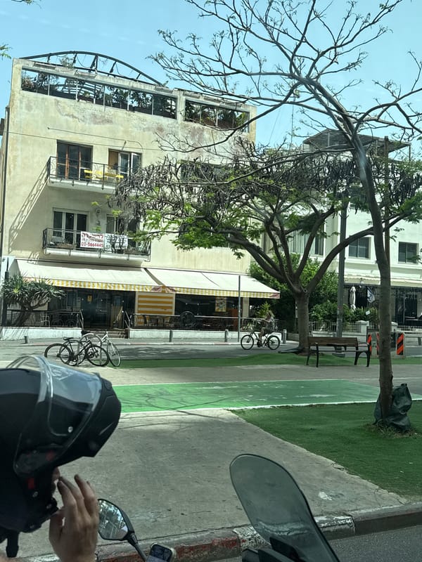 Scooter rider observed on Tel Aviv street