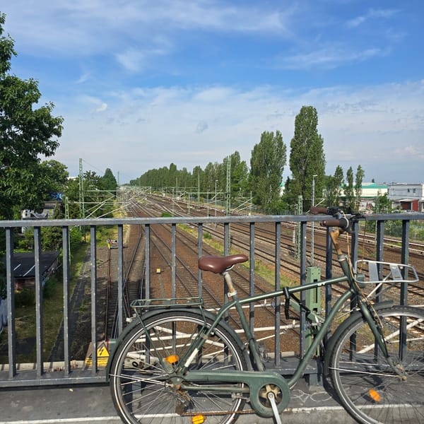Morning scenes around Beusselstraße S-Bahn station, Berlin