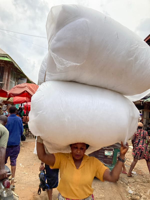 Busy market day documented in Umuode, Nigeria