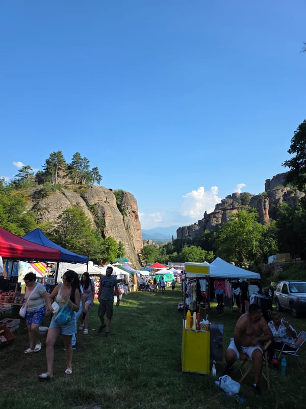 Summer fair at Belogradchik's famous rock formations