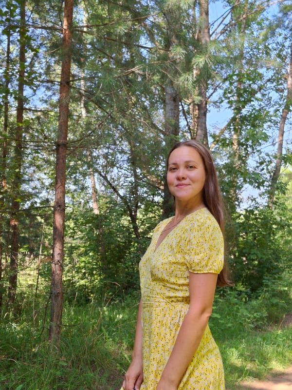 Quiet moment on a forest path in Chaikovsky, Russia