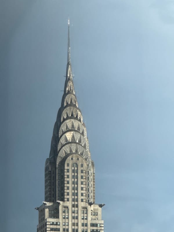 Manhattan landmarks and street scenes captured during evening walk