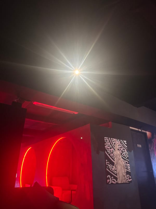 Gaming session in decorated Indonesian interior space captured