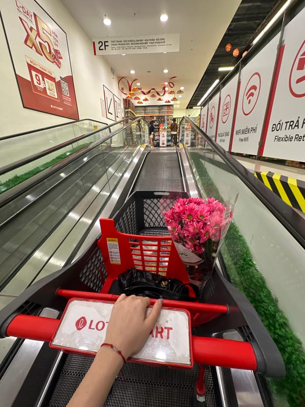 Late-night shopping documented at Ho Chi Minh City markets