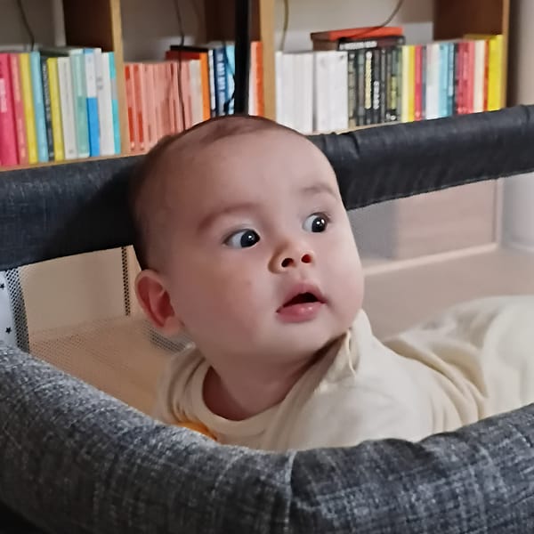 Baby photographed at home in Shunde District, China