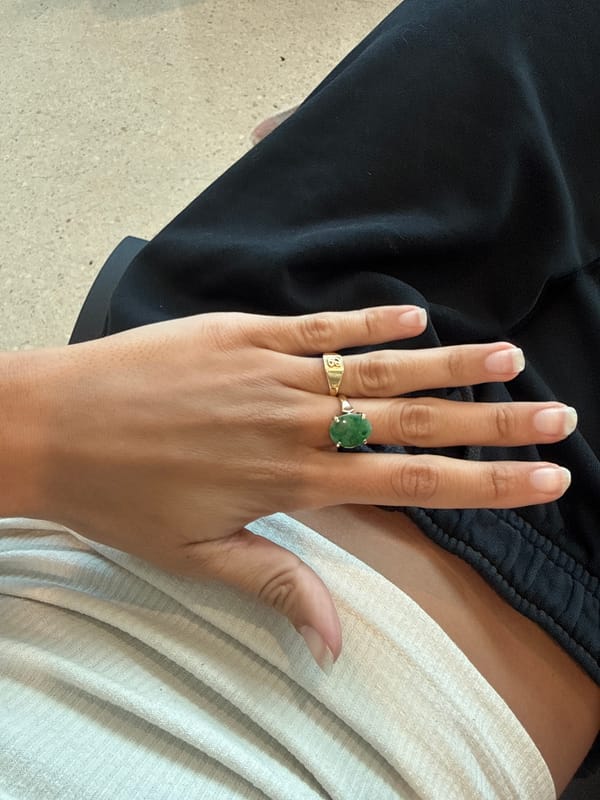 Hand with rings observed in Simpson Bay, Sint Maarten