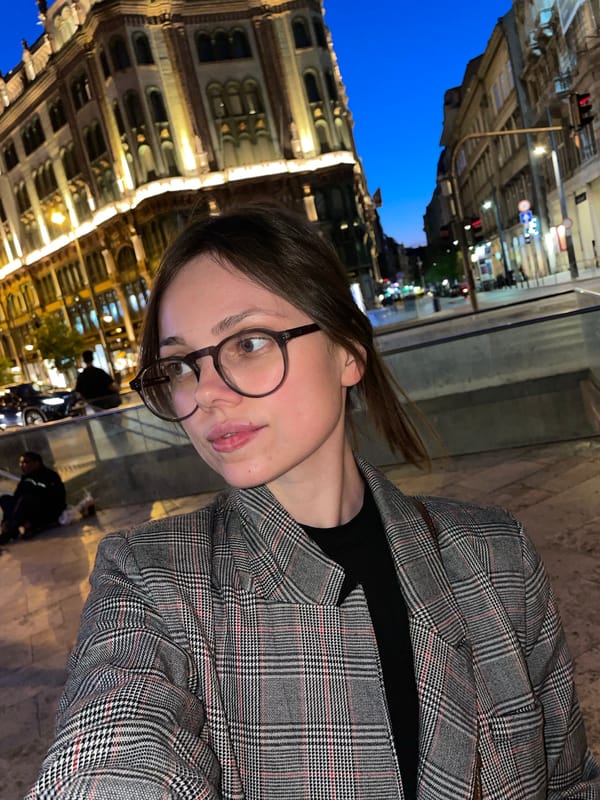 Budapest street scenes and architecture documented during April evening