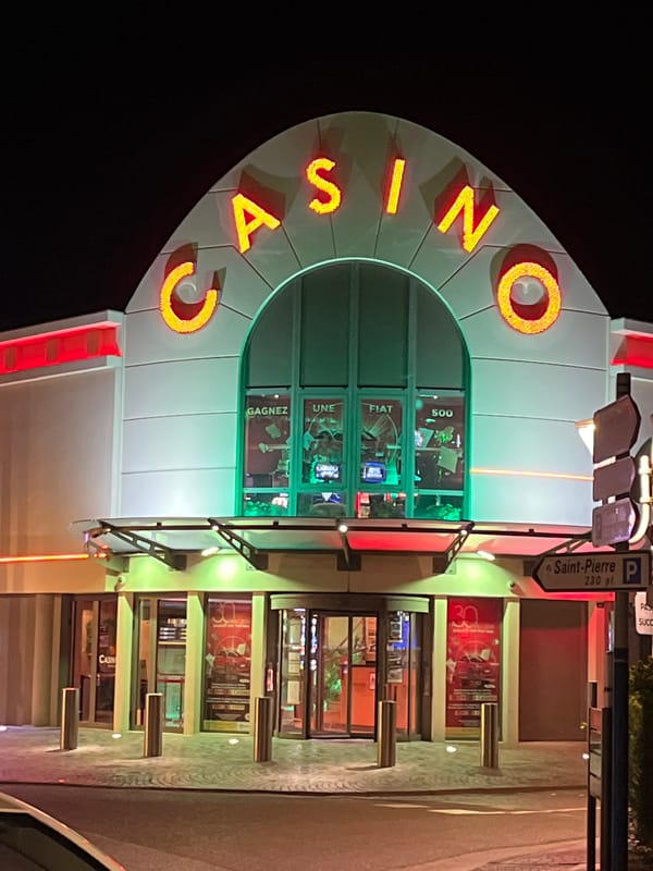 Evening scenes captured at Cavalaire-sur-Mer marina and casino district
