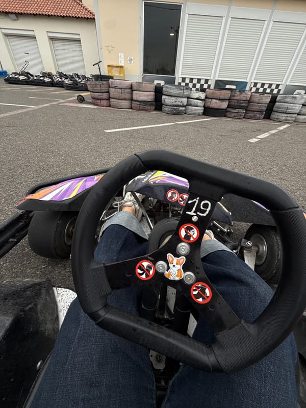 Go-kart racing session held in rainy Yerevan conditions