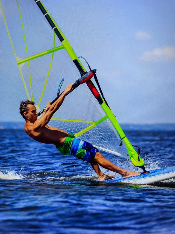 Morning windsurfing session captured in Bacong, Philippines waters