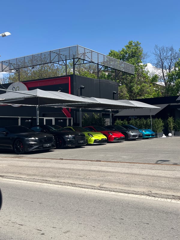 Luxury car dealership Apex One documented in Sofia, Bulgaria