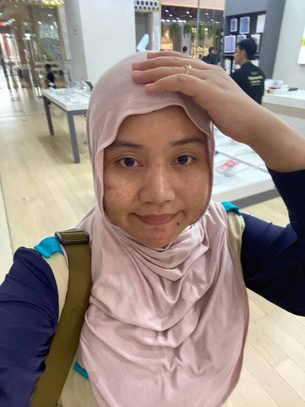 Morning out in Banjarbaru — car, futsal court, and the mall
