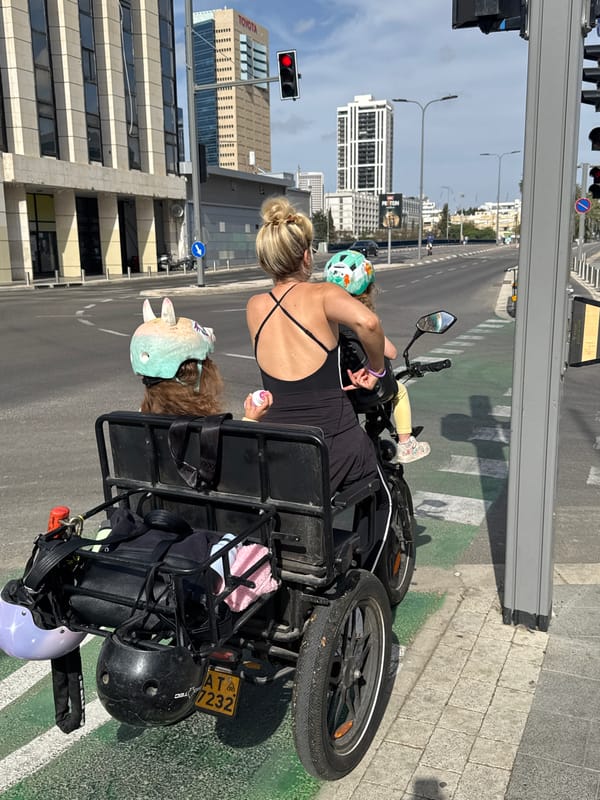 Daily life moments captured across Tel Aviv streets and walls