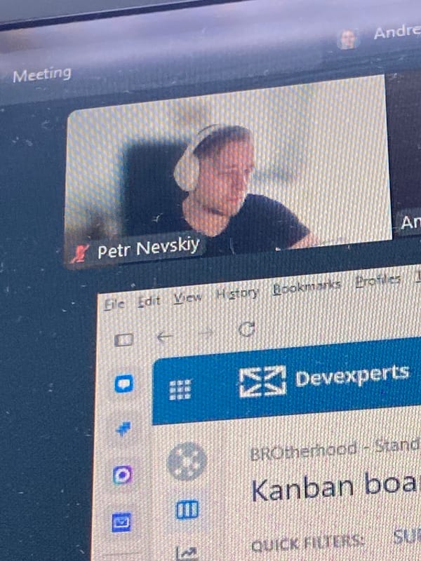 Video meeting with headphone-wearing participant observed in Subotica