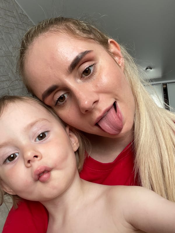 Family selfie and home interior captured in Vladivostok