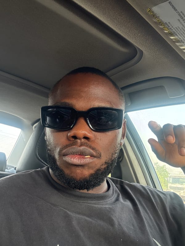 Car journey documented through selfies across Nigerian neighborhoods