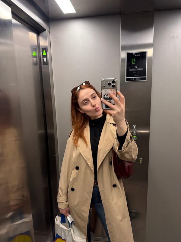 Woman takes elevator selfies in Strasbourg