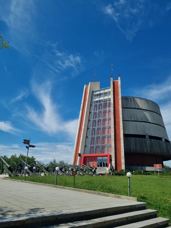 Morning visit documented at Pleven Panorama historical monument