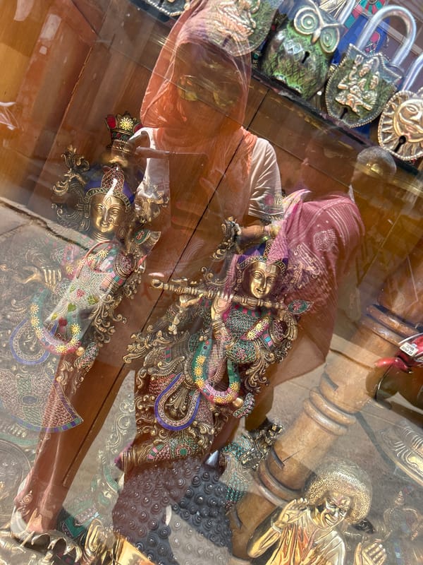 Morning domestic life documented in Puttaparthi, India