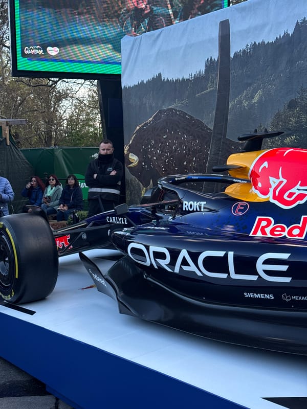Red Bull F1 car draws crowds at Vienna display