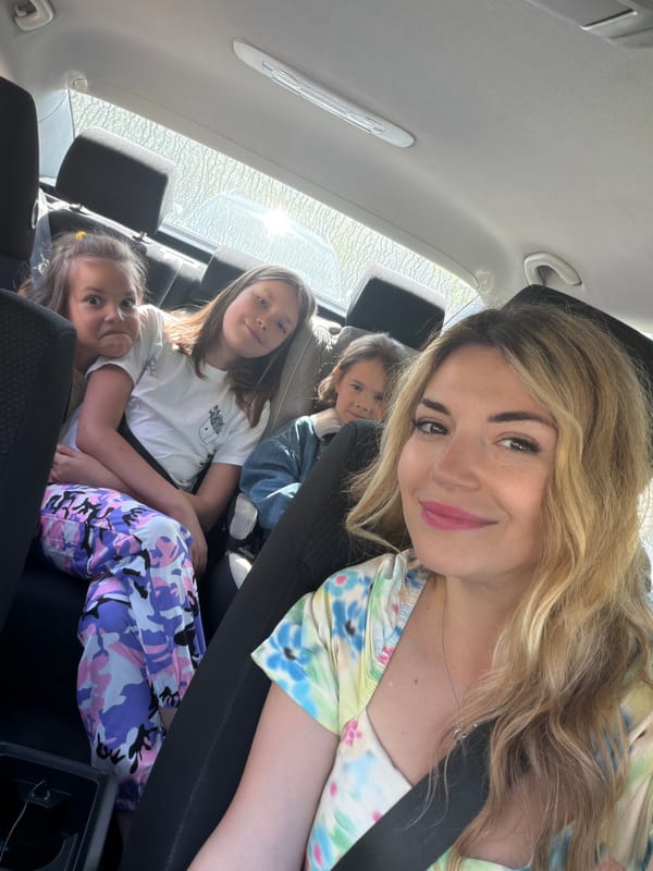 Family car trip captured in sunny Montenegro countryside