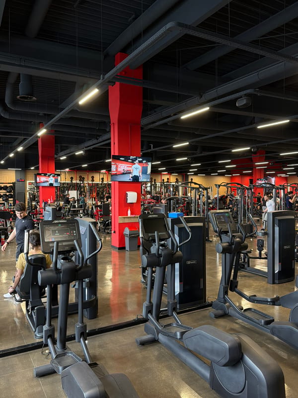 Afternoon workout session captured at Plovdiv gym