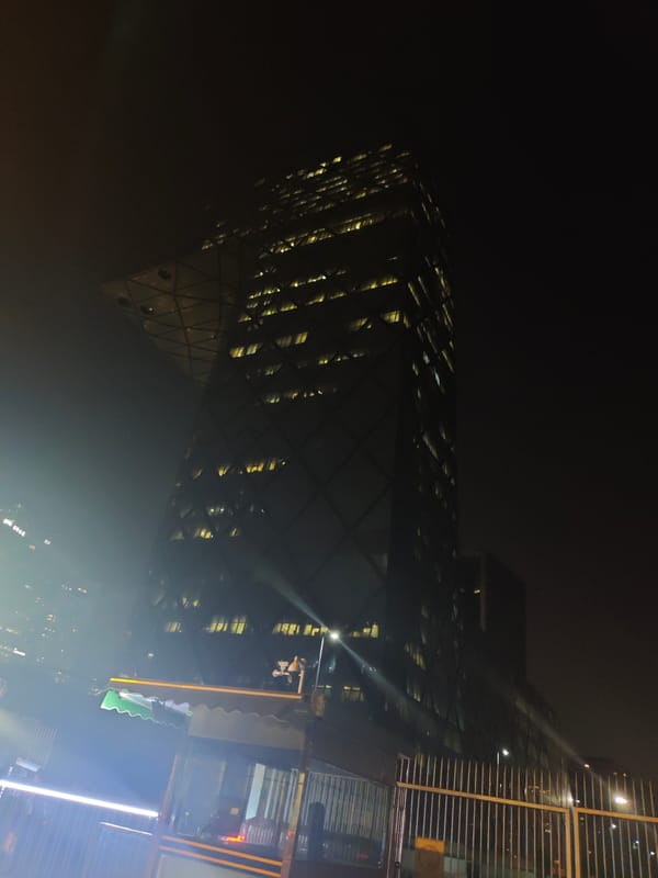 Nighttime views captured of Beijing's Chaoyang District skyline