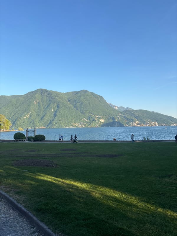 Clear afternoon views of Lake Lugano captured by witness
