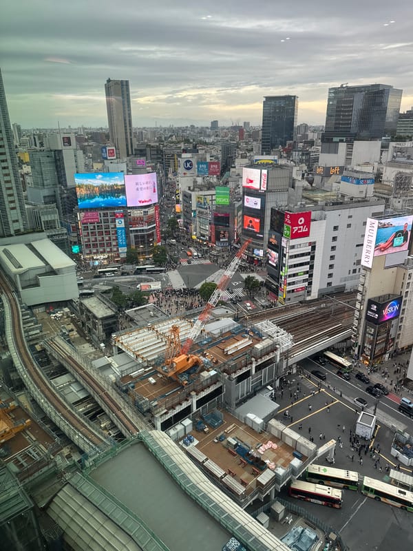 Morning rush hour documented at Tokyo's bustling Shibuya Crossing