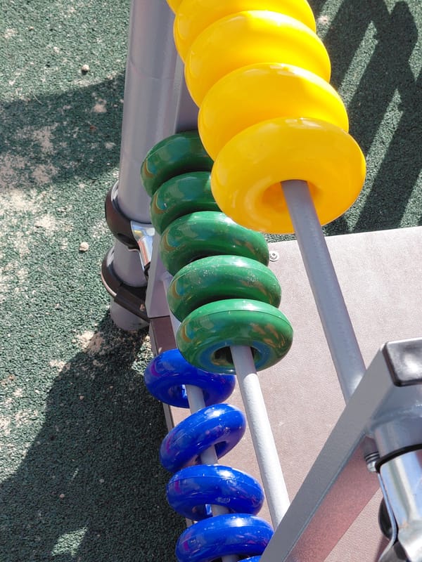 Playground scenes captured in Nadym, Russia during early morning