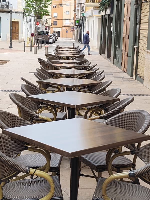 Daily life documented across Dénia, Spain streets and plazas