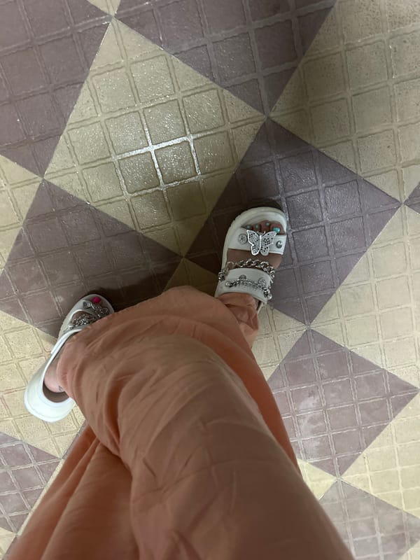 Indoor scenes with scattered belongings captured in Puttaparthi