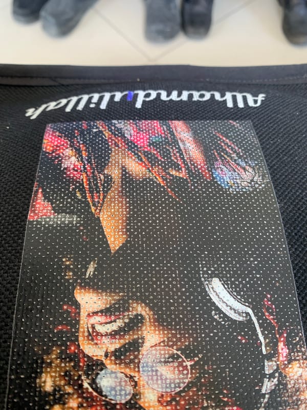 Prayer mat with Arabic text observed in Dar es Salaam