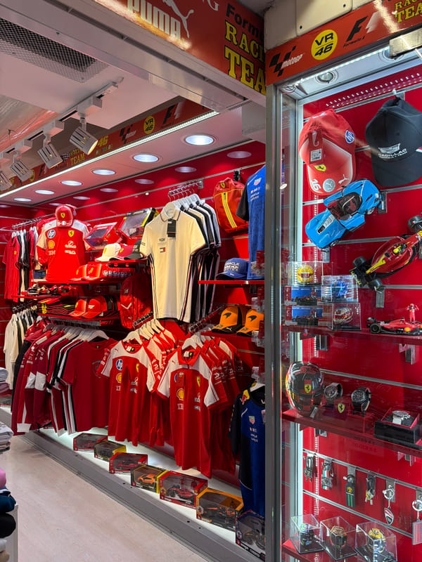 Tourist activities observed at Ferrari store and Trevi Fountain