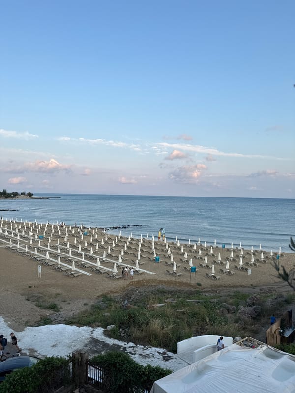 Nesebar's Black Sea beach quietly winding down at dusk