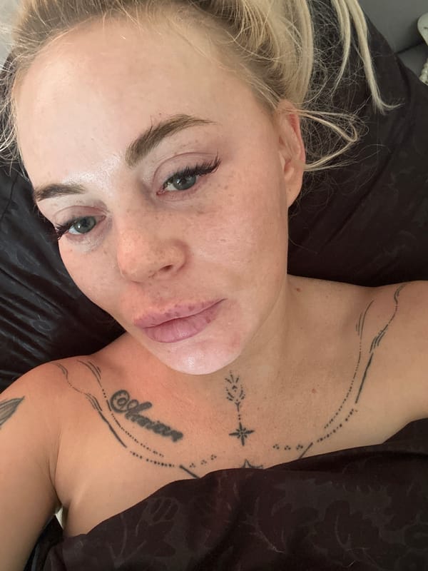 Blonde woman photographed in 30 overhead shots during early morning