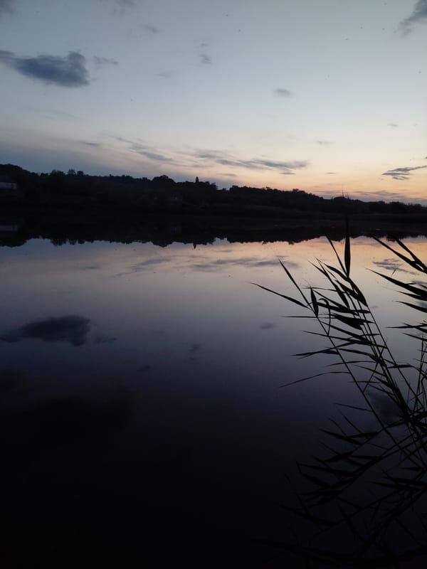 Twilight landscapes documented across rural Ustyvytsia, Ukraine