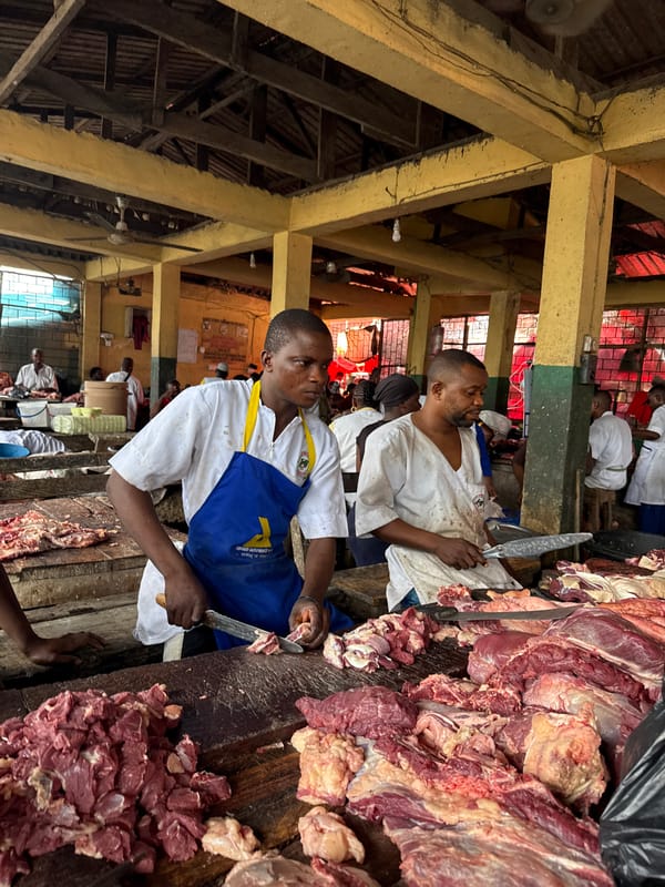 Morning market activity documented in Lekki, Nigeria